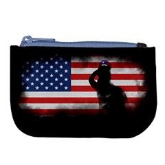 Honor Our Heroes On Memorial Day Large Coin Purse by Catifornia