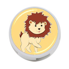 Happy Cartoon Baby Lion 4-port Usb Hub (one Side) by Catifornia