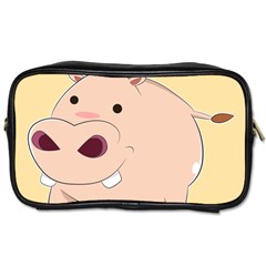 Happy Cartoon Baby Hippo Toiletries Bags by Catifornia