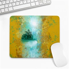 Turquoise River Large Mousepads by digitaldivadesigns