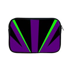 Rays Light Chevron Purple Green Black Line Apple Ipad Mini Zipper Cases by Mariart