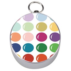 Brights Pastels Bubble Balloon Color Rainbow Silver Compasses by Mariart