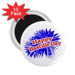 Happy Bastille Day Graphic Logo 2 25  Magnets (10 Pack)  by dflcprints