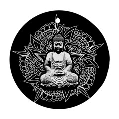 Ornate Buddha Ornament (round) by Valentinaart