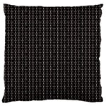 Dark Black Mesh Patterns Large Flano Cushion Case (Two Sides) Back