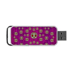 Ladybug In The Forest Of Fantasy Portable Usb Flash (one Side) by pepitasart