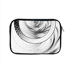 Enso, A Perfect Black And White Zen Fractal Circle Apple Macbook Pro 15  Zipper Case by jayaprime