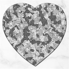 Camouflage Patterns Jigsaw Puzzle (heart) by BangZart