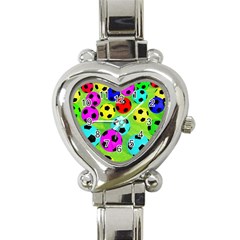 Balls Colors Heart Italian Charm Watch by BangZart