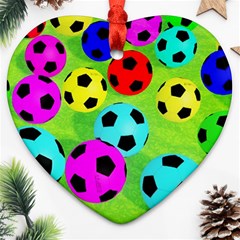 Balls Colors Heart Ornament (two Sides) by BangZart