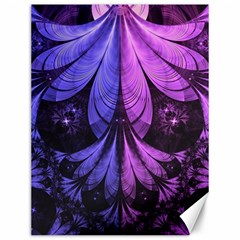 Beautiful Lilac Fractal Feathers Of The Starling Canvas 12  X 16   by jayaprime