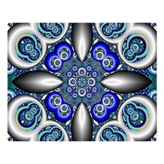 Fractal Cathedral Pattern Mosaic Double Sided Flano Blanket (large)  by BangZart