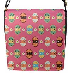 Cute Eggs Pattern Flap Messenger Bag (s) by linceazul