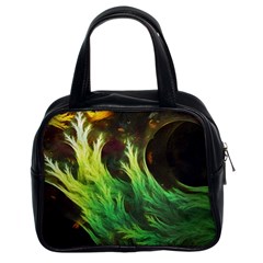 A Seaweed s Deepdream Of Faded Fractal Fall Colors Classic Handbags (2 Sides) by jayaprime