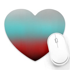 Frosted Blue And Red Heart Mousepads by digitaldivadesigns