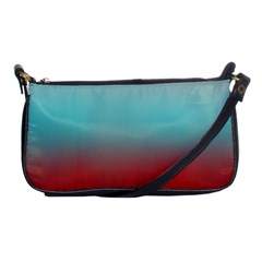 Frosted Blue And Red Shoulder Clutch Bags by digitaldivadesigns