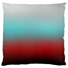 Frosted Blue And Red Standard Flano Cushion Case (one Side) by digitaldivadesigns