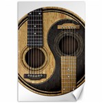 Old And Worn Acoustic Guitars Yin Yang Canvas 24  x 36  23.35 x34.74  Canvas - 1