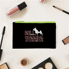 Bull Terrier  Cosmetic Bag (xs) by Valentinaart