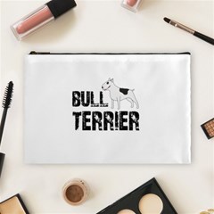 Bull Terrier  Cosmetic Bag (large)  by Valentinaart