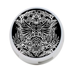 Tattoo Tribal Owl 4-port Usb Hub (two Sides)  by Valentinaart