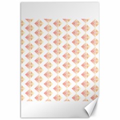 Geometric Losangle Pattern Rosy Canvas 20  X 30   by paulaoliveiradesign