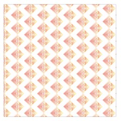 Geometric Losangle Pattern Rosy Large Satin Scarf (square) by paulaoliveiradesign