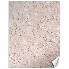 White Sparkle Glitter Pattern Canvas 12  X 16   by paulaoliveiradesign