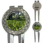 Green Grass Field 3-in-1 Golf Divots Front