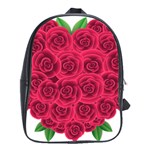 Floral Heart School Bags(Large)  Front