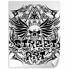 Tattoo Tribal Street Art Canvas 12  X 16   by Valentinaart