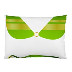 Green Swimsuit Pillow Case by BangZart