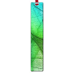 Sunlight Filtering Through Transparent Leaves Green Blue Large Book Marks by BangZart