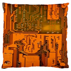 Circuit Board Pattern Large Cushion Case (one Side) by BangZart