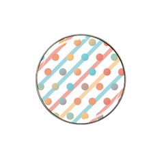 Simple Saturated Pattern Hat Clip Ball Marker (4 Pack) by linceazul