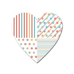 Simple Saturated Pattern Heart Magnet by linceazul