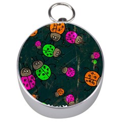 Abstract Bug Insect Pattern Silver Compasses by BangZart