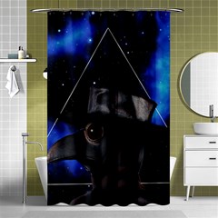 Bird-man  Shower Curtain 48  X 72  (small)  by Valentinaart