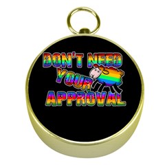 Dont Need Your Approval Gold Compasses by Valentinaart