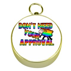 Dont Need Your Approval Gold Compasses by Valentinaart