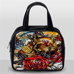 Flower Art Traditional Classic Handbags (one Side) by BangZart