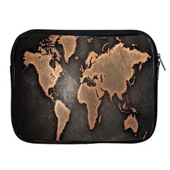 Grunge Map Of Earth Apple Ipad 2/3/4 Zipper Cases by BangZart