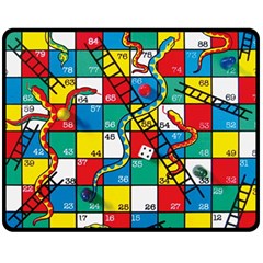 Snakes And Ladders Fleece Blanket (medium)  by BangZart