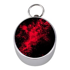 Red Smoke Mini Silver Compasses by berwies