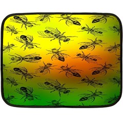 Insect Pattern Double Sided Fleece Blanket (mini)  by BangZart