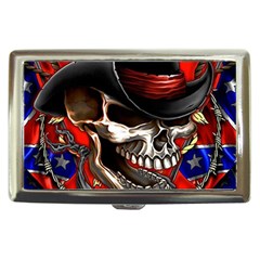 Confederate Flag Usa America United States Csa Civil War Rebel Dixie Military Poster Skull Cigarette Money Cases by BangZart