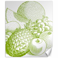 Fruits Vintage Food Healthy Retro Canvas 8  X 10  by Nexatart