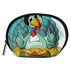 Pie Turkey Eating Fork Knife Hat Accessory Pouches (medium)  by Nexatart