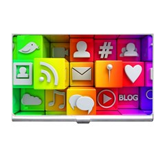 Colorful 3d Social Media Business Card Holders by BangZart