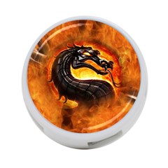 Dragon And Fire 4-port Usb Hub (two Sides)  by BangZart